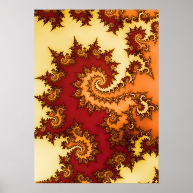 Mandelbrot fraktal poster (Framsidan)