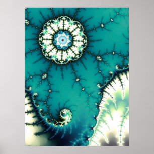 Mandelbrot fraktalscenari poster