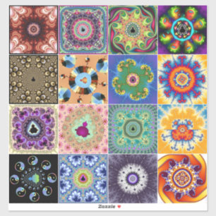 Mandelbrot-frakturer Klistermärken