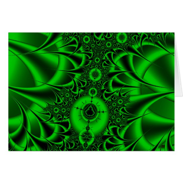 mandelbrot: främmande kvalster hälsningskort (Framsidan Horizontal)