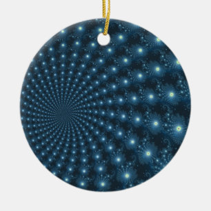 Mandelbrot Galaxy jul Digital Art Julgransprydnad Keramik