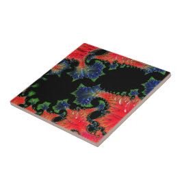 Mandelbrot Garden Ceramic Tile Kakelplatta
