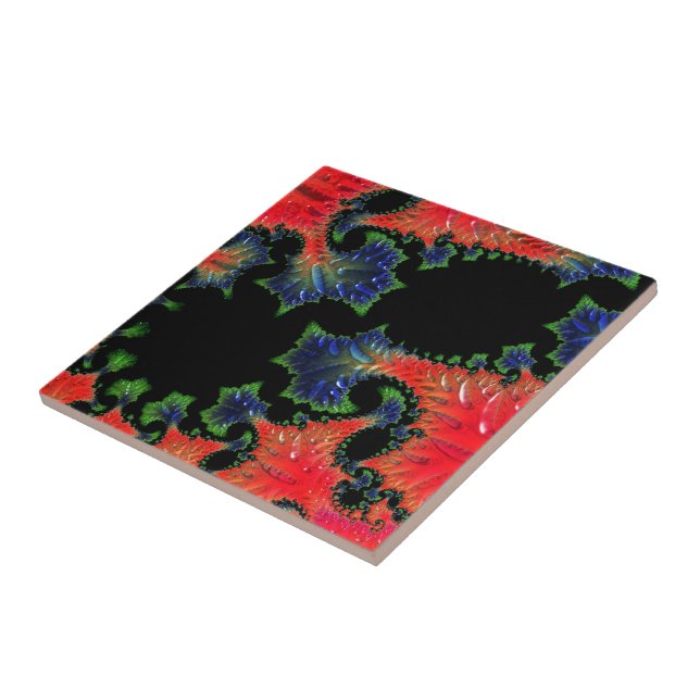 Mandelbrot Garden Ceramic Tile Kakelplatta (Sidan)