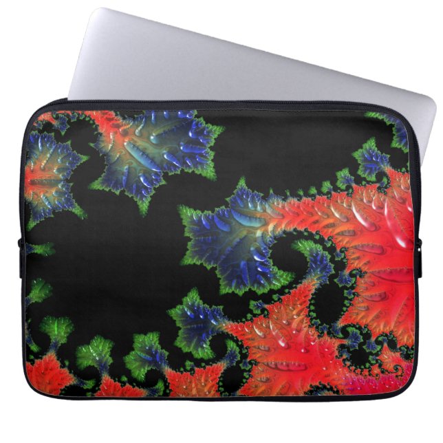 Mandelbrot Garden Electronics Bag Laptop Fodral (Framsidan)