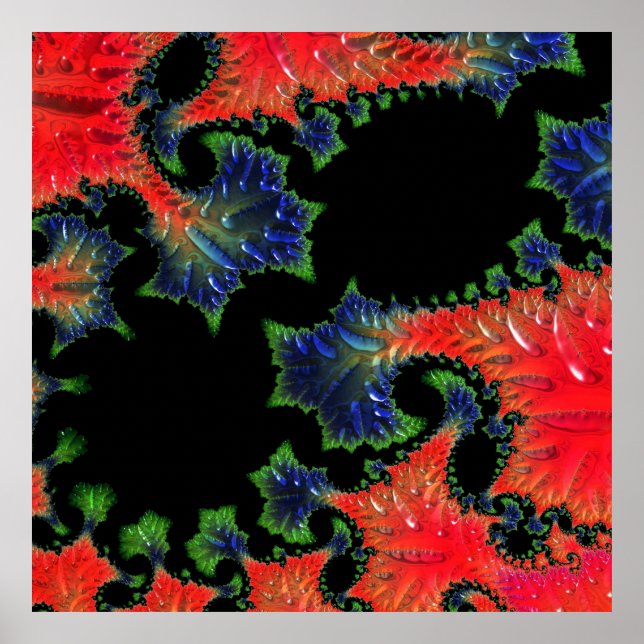 Mandelbrot Garden Poster (Framsidan)