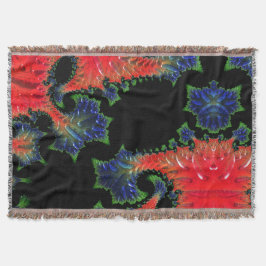Mandelbrot Garden Throw Blanket Filt