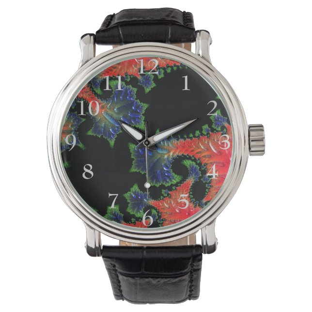 Mandelbrot Garden Watch Armbandsur (Framsida)