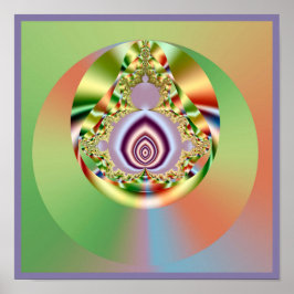 Mandelbrot Mandala Poster