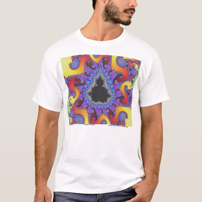 Mandelbrot Mandala T Shirt (Framsida)