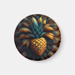 Mandelbrot Pineapple Fractal Magnet