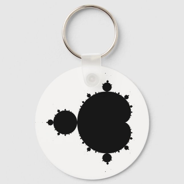 Mandelbrot Set 01 - Fractal Nyckelring (Framsida)