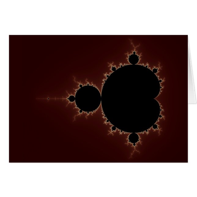 Mandelbrot Set 08 - Fractal Hälsningskort (Framsidan Horizontal)