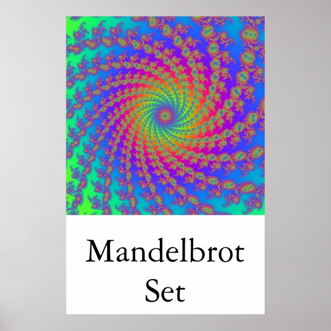 Mandelbrot Set (15 arm spiral) Poster (Framsidan)