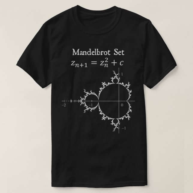 Mandelbrot Set Chaos Butterfly Physics Math Teache T Shirt (Design framsida)
