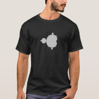 Mandelbrot Set Classic Grått T Shirt