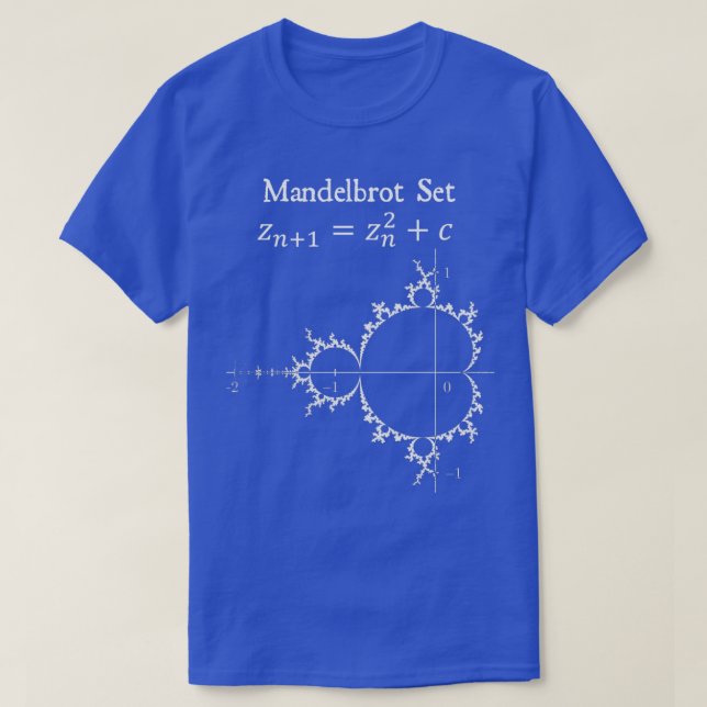 Mandelbrot Set Fractal Chaos Theory Math Physics D T Shirt (Design framsida)