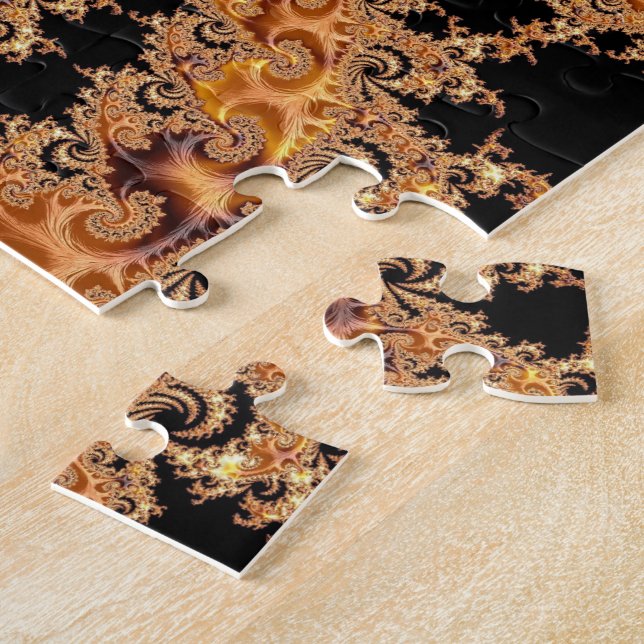 Mandelbrot Set Fractal Digital Art Toffee Pussel (Sidan)
