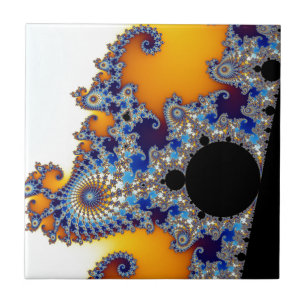 Mandelbrot Set Fractal Seahorse Kakelplatta