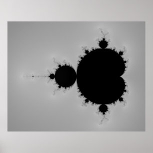 Mandelbrot Set Fractal Shape Poster