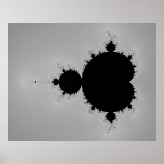 Mandelbrot Set Fractal Shape Poster (Framsidan)
