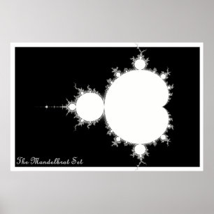 Mandelbrot Set (Negativ) Poster