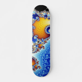 Mandelbrot Set Satellite Dubbla Spiral Fractal Old School Skateboard Bräda 21,6 Cm