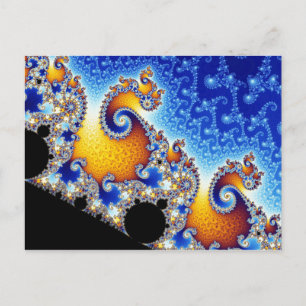 Mandelbrot Set Two-Dimensional Fractal Shape Vykort