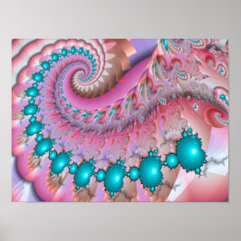 Mandelbrot Spiral Poster