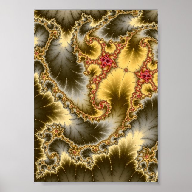 Mandelbrot Spiral Poster (Framsidan)