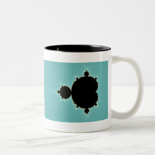 Mandelbrot uppsättning 06 - Fractal Två-Tonad Mugg
