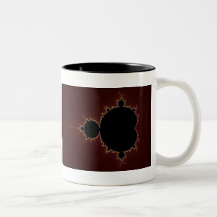 Mandelbrot uppsättning 08 - Fractal Två-Tonad Mugg