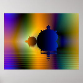 Mandelbrot Voyage Fractal Poster