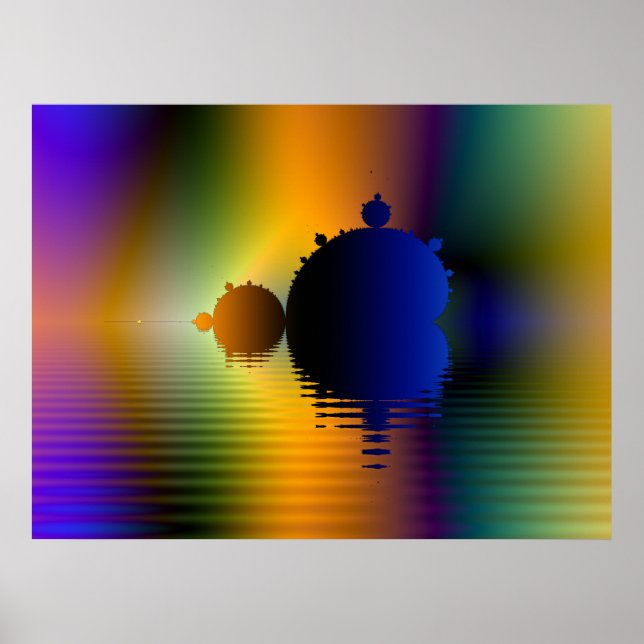 Mandelbrot Voyage Fractal Poster (Framsidan)