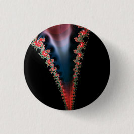 Mandelbrot Zip Badge Knapp