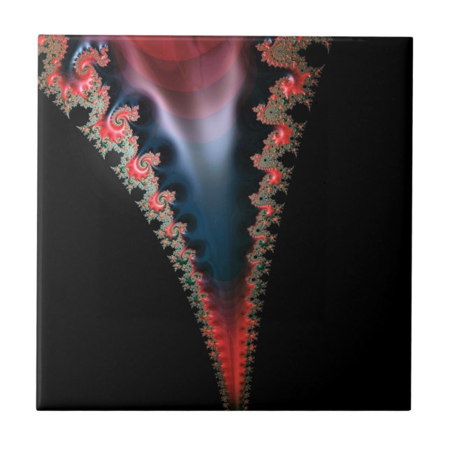 Mandelbrot Zip Ceramic Tile Kakelplatta (Framsidan)