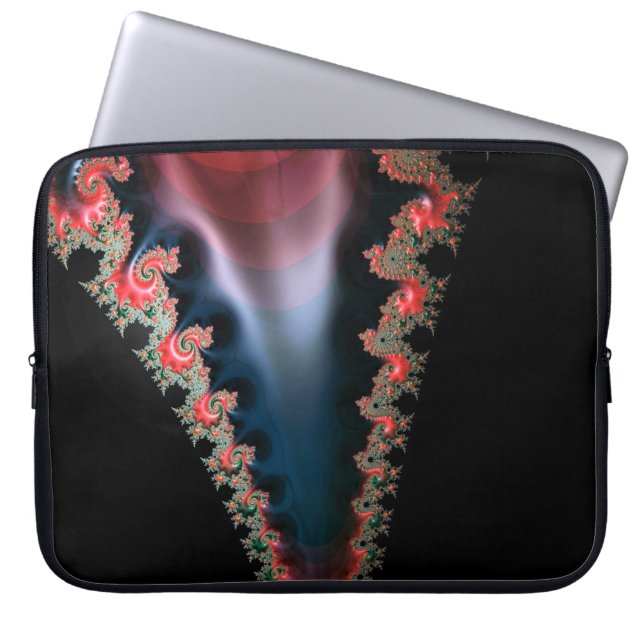 Mandelbrot Zip Laptop sleeve (Framsidan)