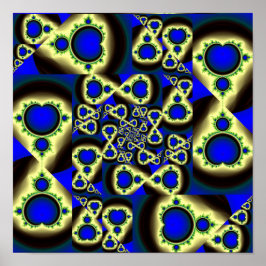 Mandelbrotmängdsmönster Poster