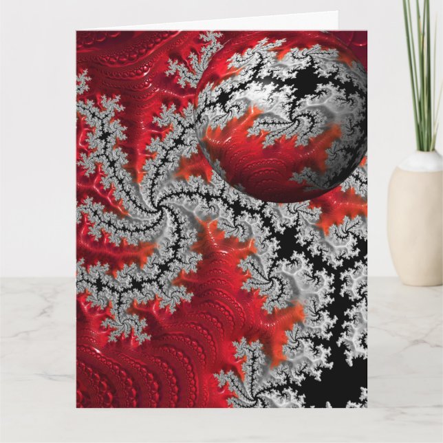 Mandelbrots Blank Greeting Card Kort (Framsida)
