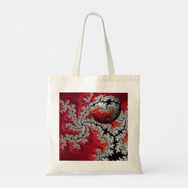 Mandelbrots budget Tote Bag Tygkasse (Baksida)