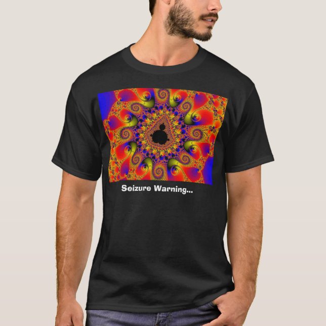 Mandelbrots CrossHairs Tee Shirt (Framsida)