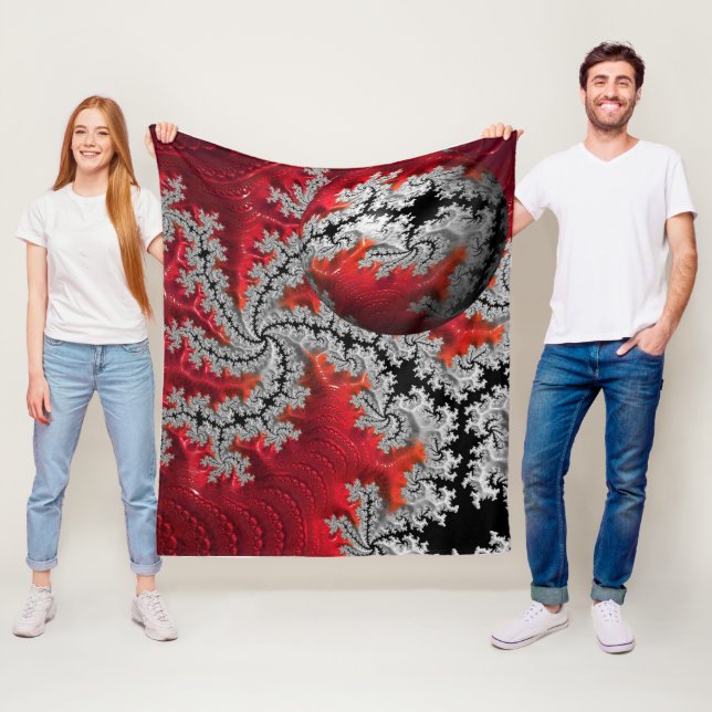 Mandelbrots Fleece Blankets skönhet (På plats)