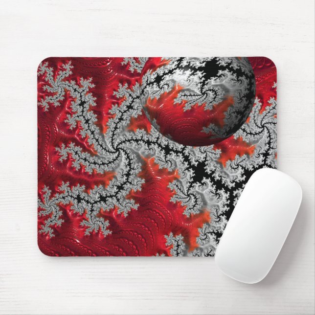 Mandelbrots Mouse Pads skönhet Musmatta (Med mus)