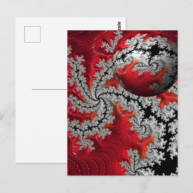 Mandelbrots vykortets skönhet vykort (Fram/baksida)