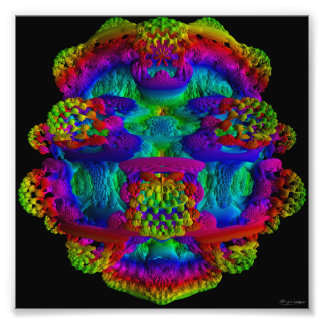 Mandelbulb 2-utskrift fototryck