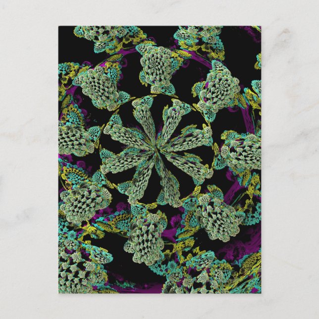 Mandelbulb Fractel 2 Vykort (Framsida)