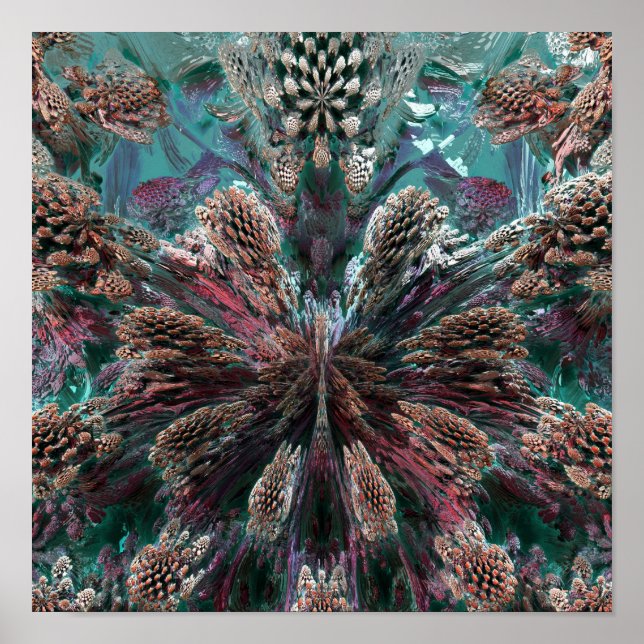 Mandelbulb Fractel Poster (Framsidan)
