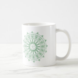 mandella-grönt kaffemugg