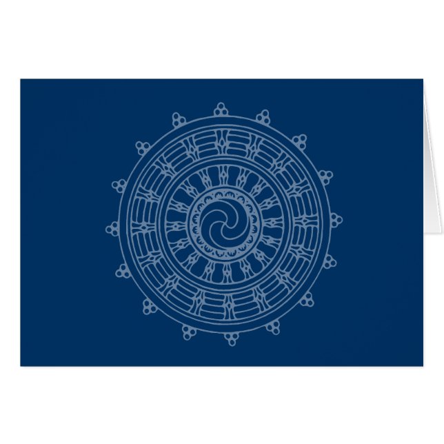 mandella lblue hälsningskort (Framsidan Horizontal)