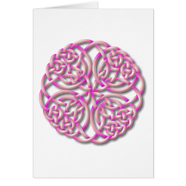 Mandella rosa hälsningskort (Framsidan)