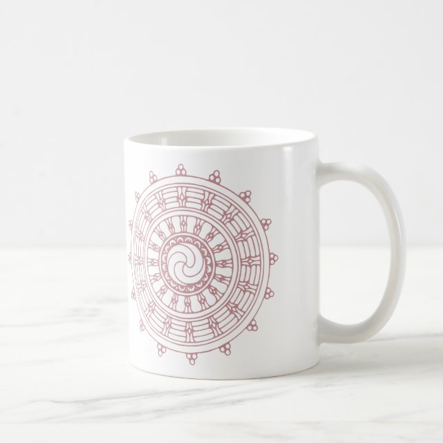 mandella rosa kaffemugg (Höger)